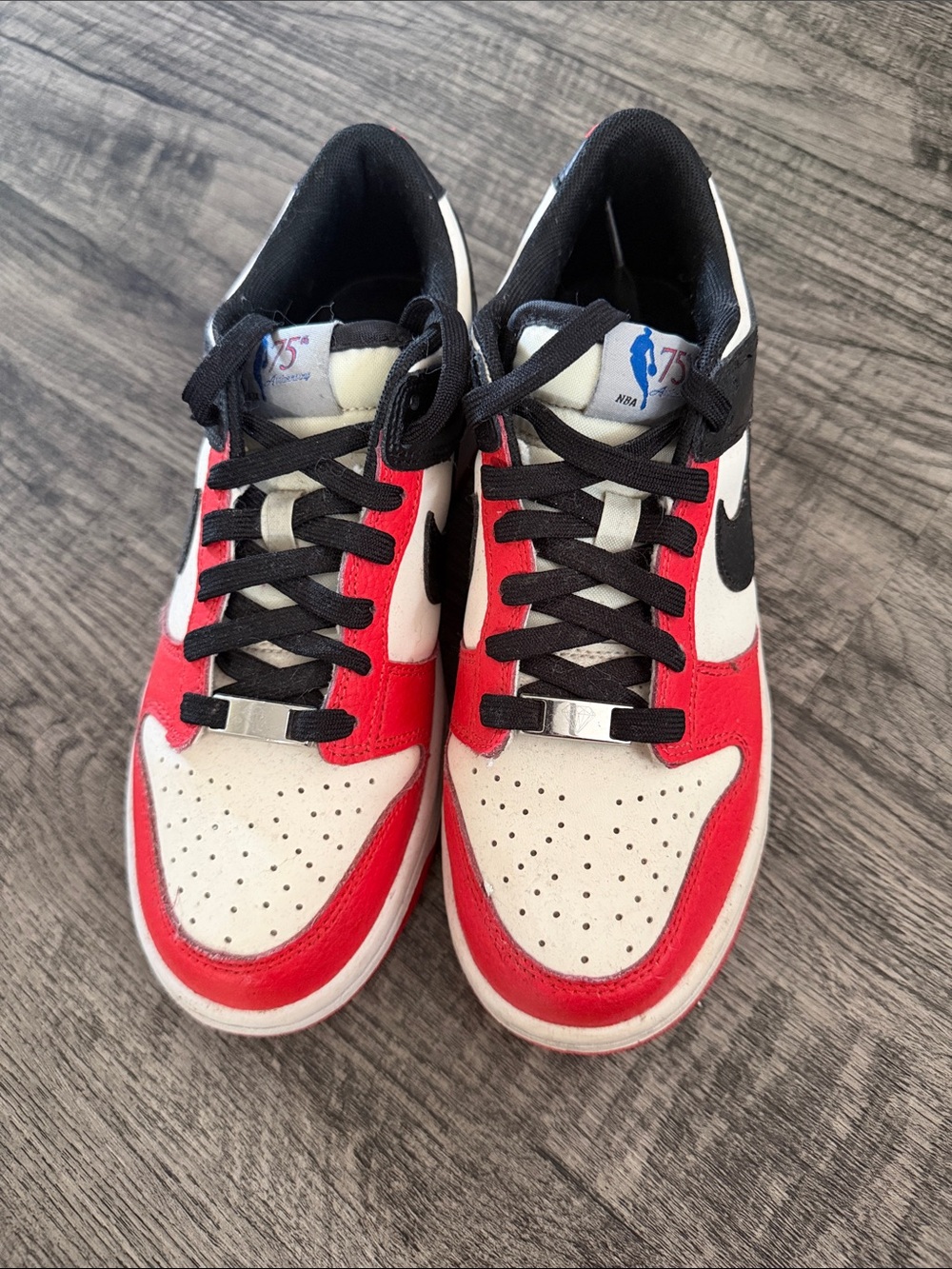 Nike Kids Red, White & Black Low-Top Sneakers